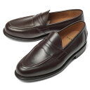 サンダース SANDERS CLIVE PENNY LOAFER ペニーローファー コインローファー バックステッチ有 2172TD ダークブラウン ブラウン カーフレザー コマンドソール スキーモック ローファー 英国 イギリス メンズ革靴 高品質 メンズ ブランド 紳士靴 ビジネス カジュアル 革靴