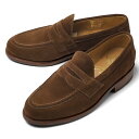 サンダース SANDERS ALDWYCH PENNY LOAFER ペニーローファー コインローファー バックステッチ有 8128PSS ブラウン スナッフ スエード レザーソール ローファー POLO SNUFF SUEDE 英国 イギリス メンズ革靴 高品質 メンズ ブランド 紳士靴 ビジネス カジュアル 革靴