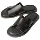 サンダルスファクトリー レザーサンダル M7805 ダークブラウン THE SANDALS FACTORY本革 高級 サンダル メンズ ブランド 革 おしゃれサンダル クッション 履き心地 シンプル おしゃれ カジュアル 男性 高級サンダル ブランドサンダル イタリア