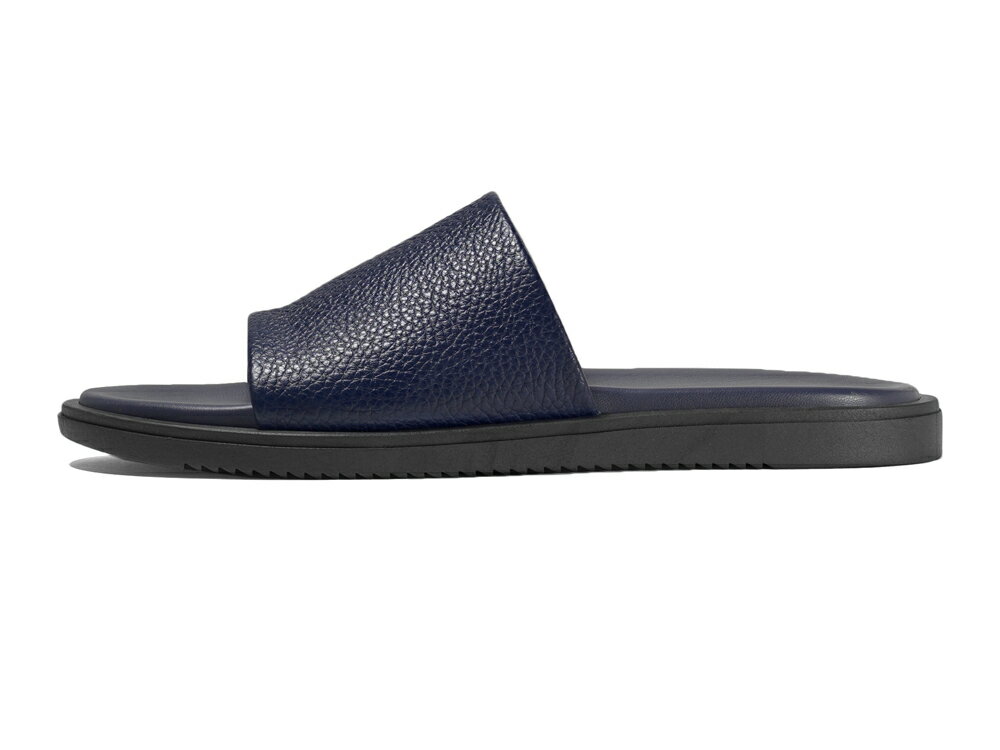 サンダルスファクトリー レザーサンダル スライドサンダル M6887-1 NAVY シボ革 ネイビー 紺 THE SANDALS FACTORY 本革 高級 サンダル メンズ ブランド 革 クッション 履き心地 シンプル カジュアル 男性 高級サンダル ブランドサンダル イタリア おしゃれ