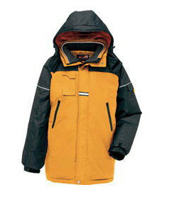 アイトス　防寒コート　イエロー