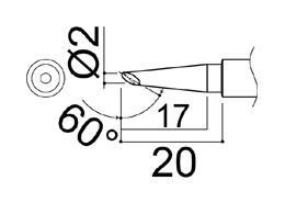 白光(HAKKO)PRISTO(980/981/984-01/985-01)用こて先　BC型980-T-BC