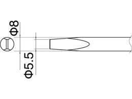 白光(HAKKO)790P用こて先D型HA-ED8