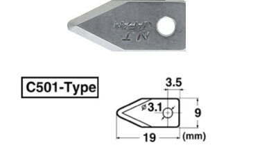 NTカッター 替刃サークルカッター 1枚入り BC-1P