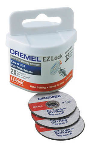 DREMEL(ドレメル)　ファイバーグラス補強カットオフホイール　金属切断向け12枚入り　EZ456B