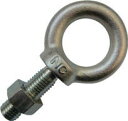 浪速鉄工 足長アイボルト スチール製 穴径:35.0mm ネジ:M16×50.0mm(4)