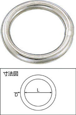 水本機械製作所　ステンレス製溶接丸リング　線径：10.0mm×内径：60.0mm