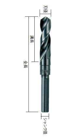 三菱マテリアル　三角ドリル　23.5×85×140mm　シャンク径13mm