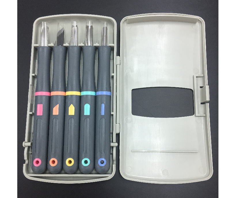 よしはる彫刻刀 付鋼タイプ 5本組 左利き用