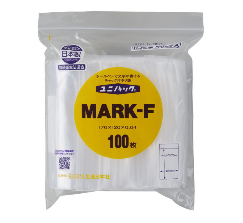 生産日本社(セイニチ)　ユニパックマーク　0.04mmタイプ　100枚入　4F