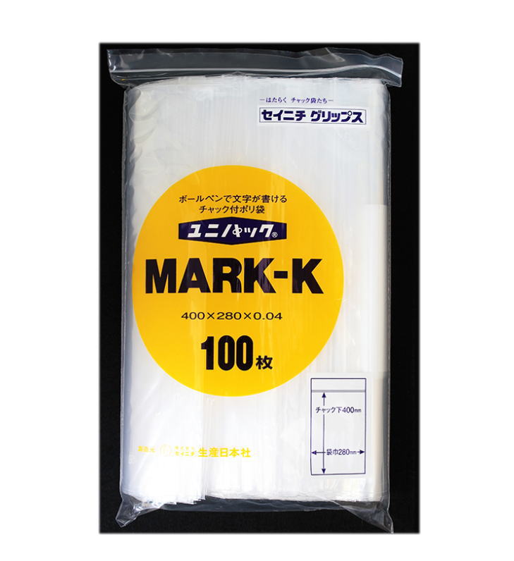 生産日本社(セイニチ)　ユニパックマーク　0.04mmタイプ　100枚入　4K
