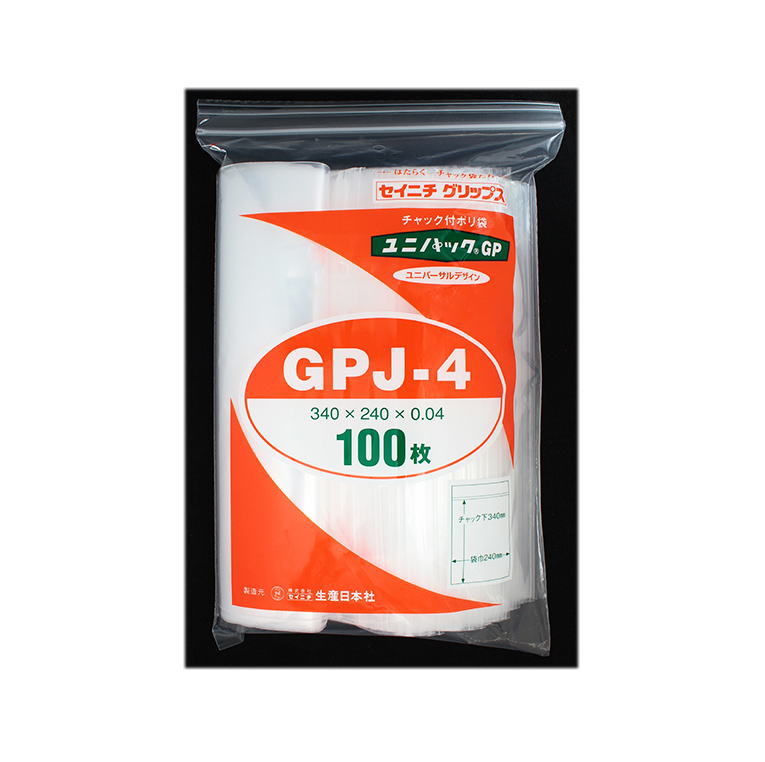 樂天商城 - 生産日本社(セイニチ)　ユニパックGP　0.04mmタイプ　100枚入　GPJ-4