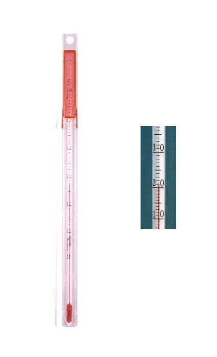 クレセル　ガラス製棒温度計　0〜50度　AL-310R