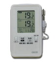 クレセル デジタルIN-OUT温度計 時計・カレンダー付き AP-09W