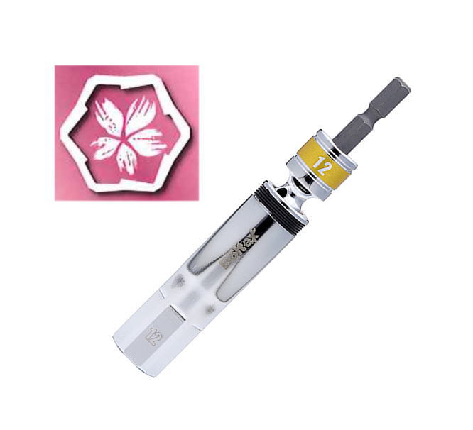 Boltex　SAKURA首振りソケットビット　12mm　BSS-12F