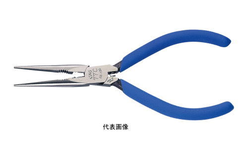 Round Circle Pliers - ツノダ株式会社 キングTTCハード 弱電ラジオペンチ 125mm バネ付