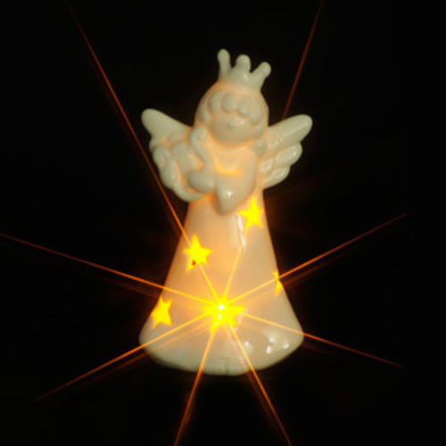 LEDキャンドル（電池式） 陶器B（天使）