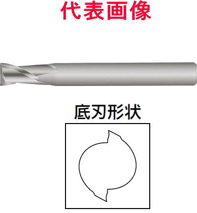 京セラ　仕上げ用エンドミル　2枚刃：刃長：ミディアムタイプ　4.0×11.0×50mm　シャンク径：6mm