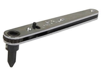 ANEX(兼古製作所)No.415オフセットラチェットドライバー-6x+2 両頭ビット