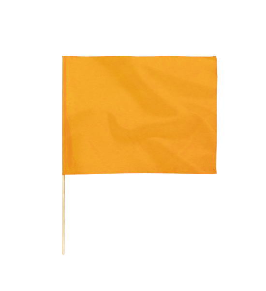 サテン大旗 メタリックオレンジ φ12mm 約590×440mm