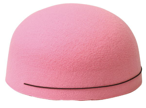 フェルト帽子 ピンク..