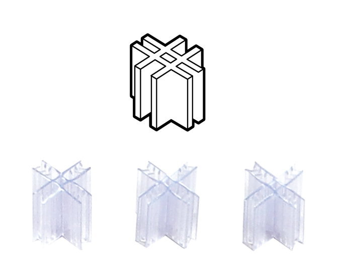 十字型固定パーツ 3個組