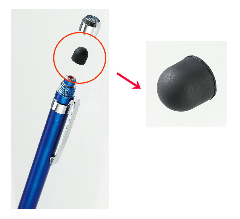 アーテック　2WAYタッチペン用 ペン先　(シリコンゴム)10個セット