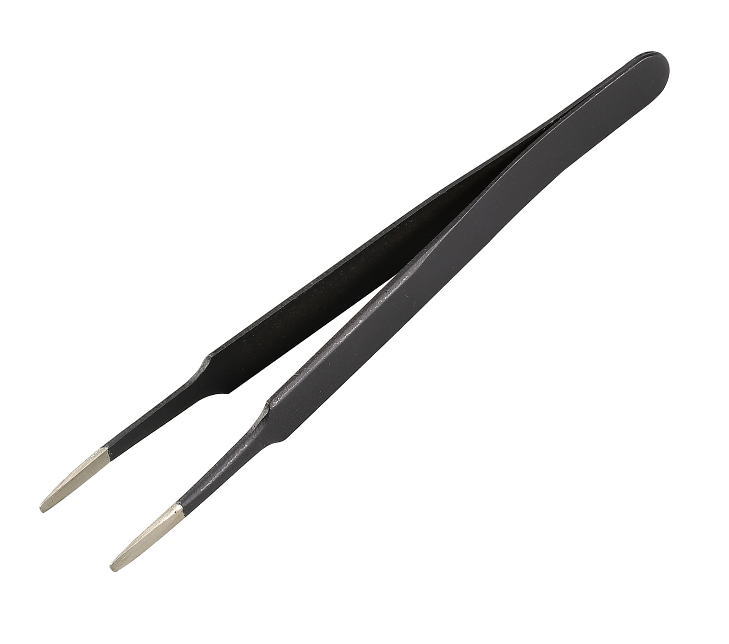 細かい作業に便利なピンセット！ 全長：120mm 材質：ステンレス