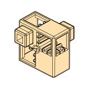 Artec(アーテック)ブロック ハーフA 8PCSセットペールオレンジ