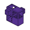 Artec(アーテック)ブロック　ハーフA 8PCSセット紫