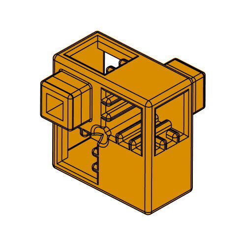 Artec(アーテック)ブロック　ハーフA 8PCSセット茶