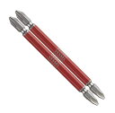 VESSEL(ベッセル)両頭剛彩ビット(マグネット入り) +2×110mm 2本入り