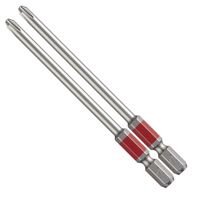 VESSEL(ベッセル)片頭剛彩ビット(マグネット入り)　+2×100mm　2本入り