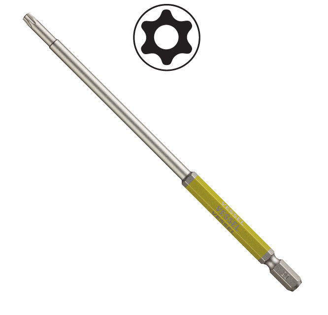 VESSEL(ベッセル)片頭剛彩トルクスビット(マグネット入り)　ロングタイプ　T20H×150mm　1本入り