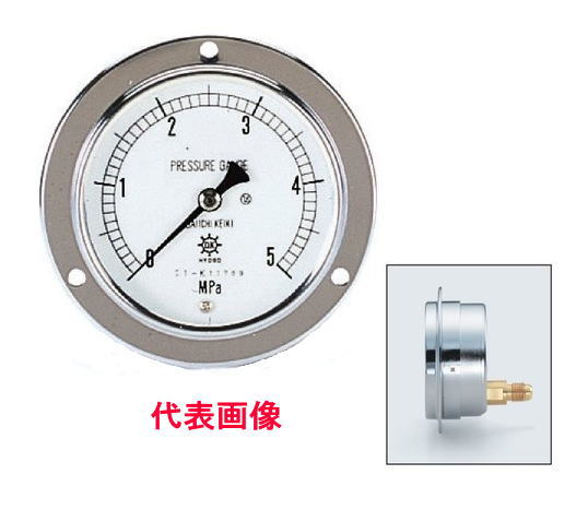 TASCO（タスコ）圧力計(直径60mm、3.5MPa、1/4F)　TA149F-135