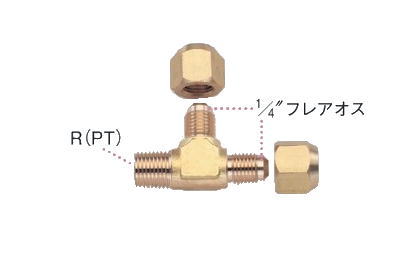 TASCO（タスコ）片オスフレアチーズ　R1/4