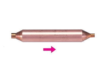 ・冷媒回路の水分除去を目的とします ・サイズ:1/4" ・直径:21mm ・全長:130mm ・乾燥剤モリキューラ:7g入り ・気密試験圧力:3.0MPa ・耐圧試験圧力:5.0MPa ・入り数:1個入り