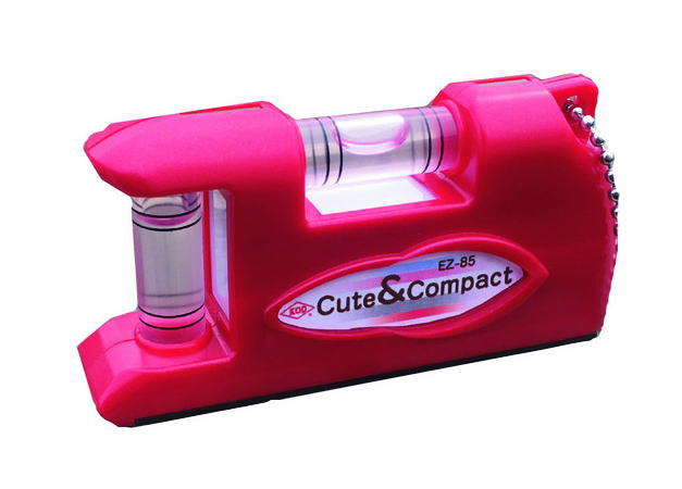 KOD　EZ-LEVELポケット水平器　アカ　EZ-85R