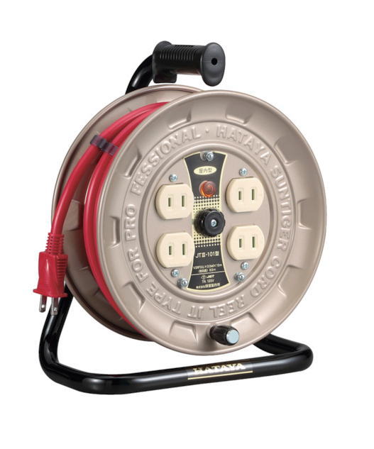 ハタヤリミテッド パーソナル向けアース付きコードリール　10m