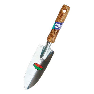 石黒金属ステンレス 木柄移植鏝（細）