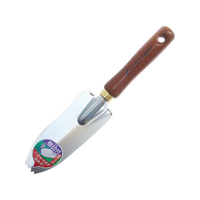 石黒金属クローム 根切付補強移植鏝（細）目盛り付