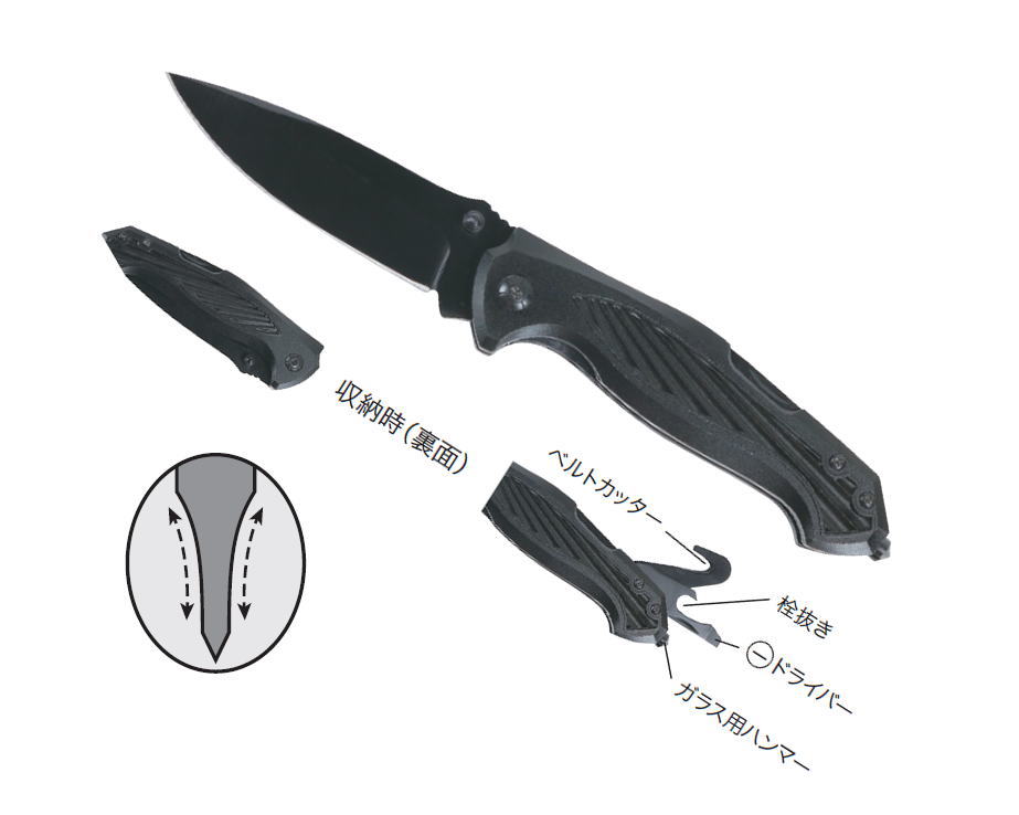 DENSAN　万能ナイフ(折り畳み式)　APK-670B