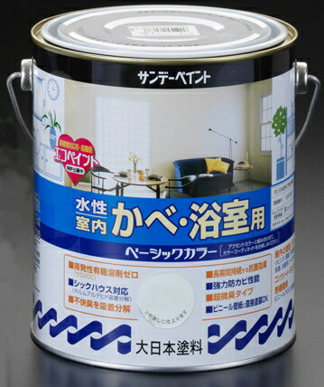 サンデーペイント　カベ・浴室用水性塗料　アイボリー　700ml