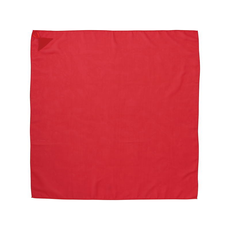 ループ付カラースカーフ ミニ赤