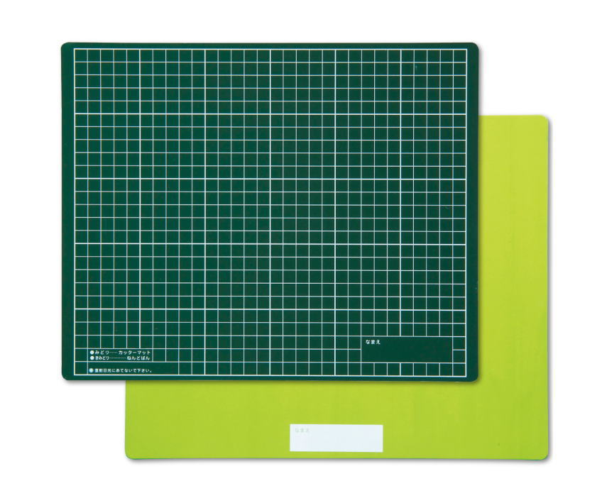 Craft Mat B: Green x Light Green (with white lines)