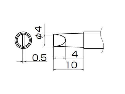 ���(HAKKO)FX-950/951/952�����Ѥ�����T12���꡼��(Ĺ��̿������)��4D��T12-D4Z