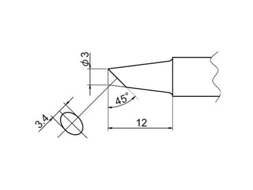 白光(HAKKO)FX-838専用こて先T20シリーズ　BC型T20-BC3
