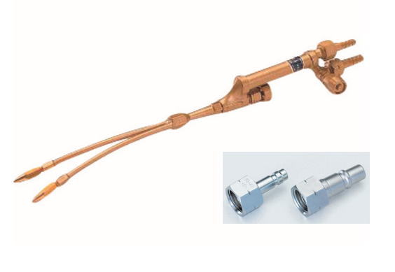 TASCO(タスコ)　2火口バーナー(プロパン・サンソ用)　カプラ付　TA370-1H