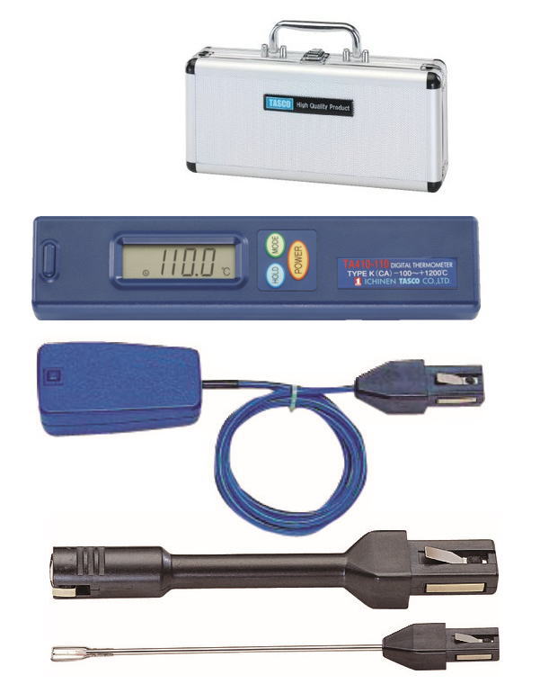 TASCO(タスコ)　デジタル温度計セット(空調設備業者向け)　TA410AX