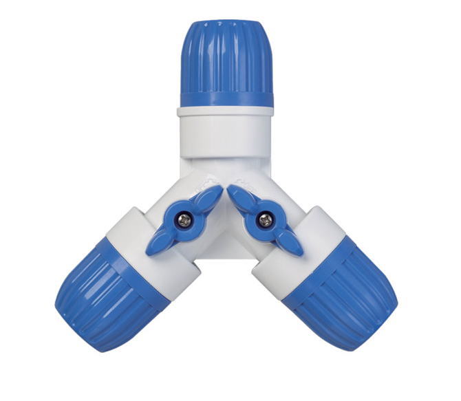 タカギ　コック付き三ツ又ホースジョイント　G098FJ